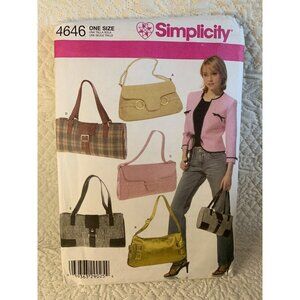 Simplicity Misses Handbag Sewing Pattern 4646 - uncut 5